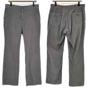 Vintage 80s Levi's Corduroy Pants High Rise Straight Leg Loose Fit Gray | 33"